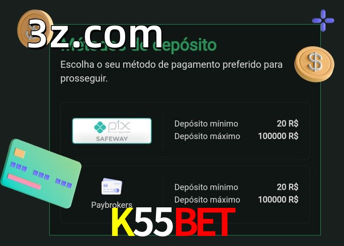O cassino K55BETbet oferece uma grande variedade de métodos de pagamento